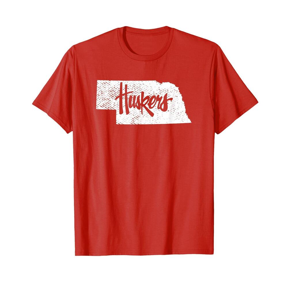 University Of Nebraska Cornhuskers State Shape TShirt